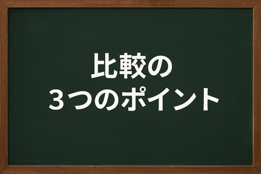 見積もり比較の3つのポイント