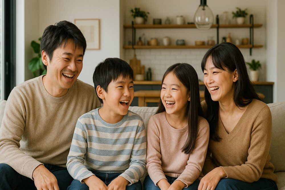 笑顔の家族