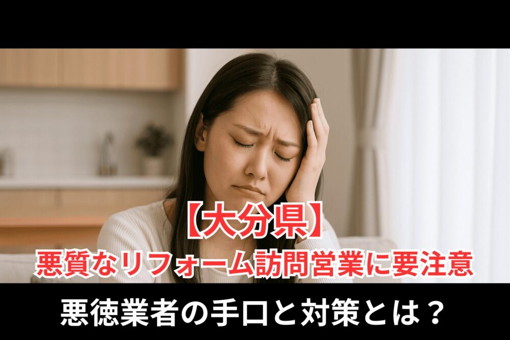 大分県悪質なリフォーム訪問営業に要注意のサムネイル画像