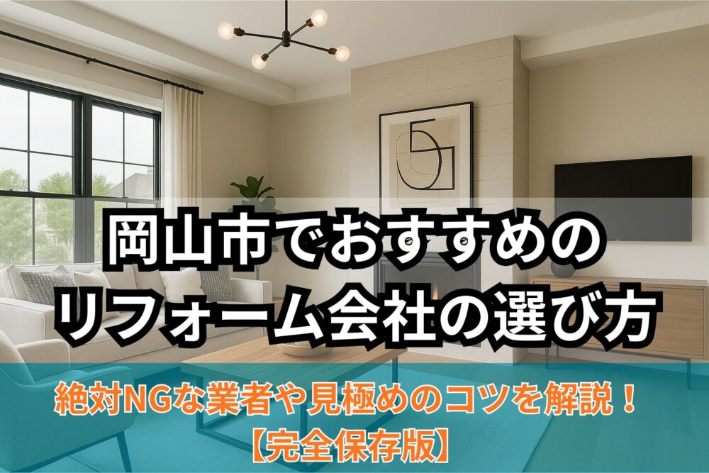岡山市おすすめリフォーム会社の選び方のサムネイル画像