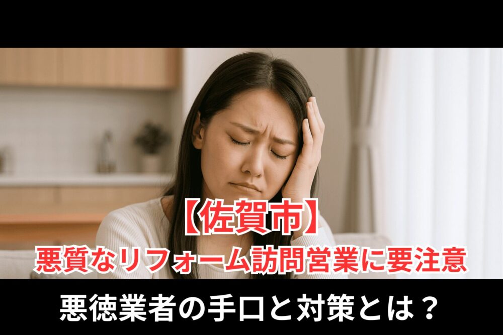 佐賀市悪質なリフォーム訪問営業に要注意のサムネイル画像